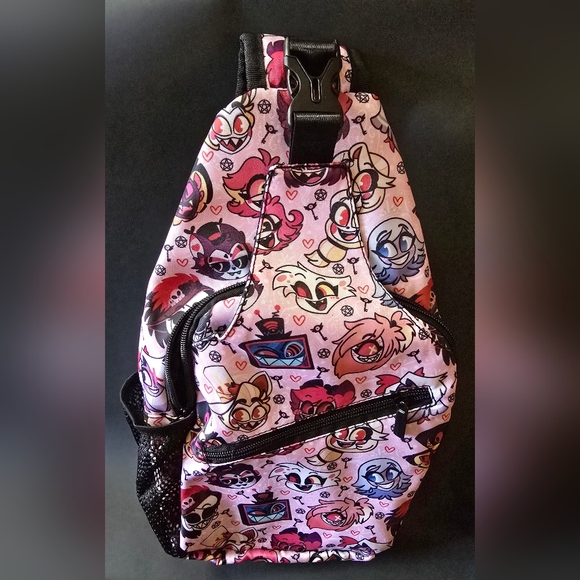 Hazbin Hotel Bookbag Backpack New - Angel Alastor Husk etc - Picture 9 of 11